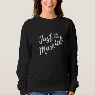 Just Married Newlywed Couple Matching Honeymoon Sweatshirt