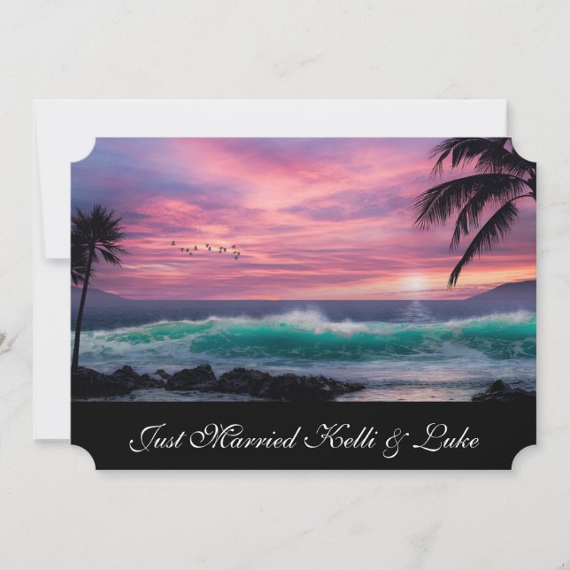 Just Married Photo Card (Front)