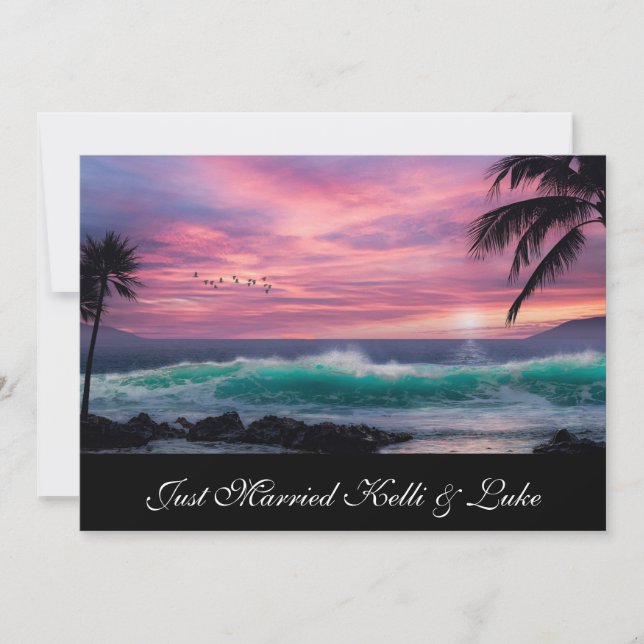 Just Married Photo Card (Front)