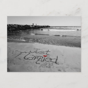 Just Married post card