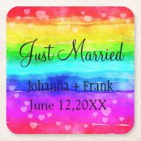 Just Married Rainbow
