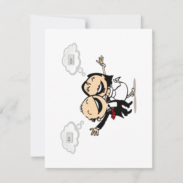 Just married RSVP card (Front)