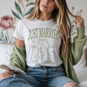 Just Married Shirts, Custom Bride & Groom Shirts