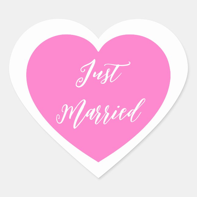 Just Married Sticker (Front)