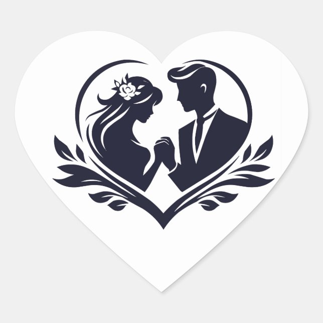 Just Married Sticker (Front)