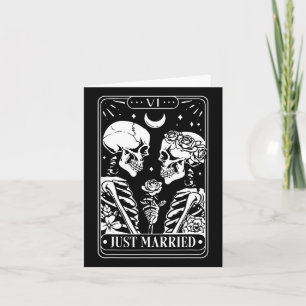 Just Married The Lovers Skeleton Couple Matching H Card