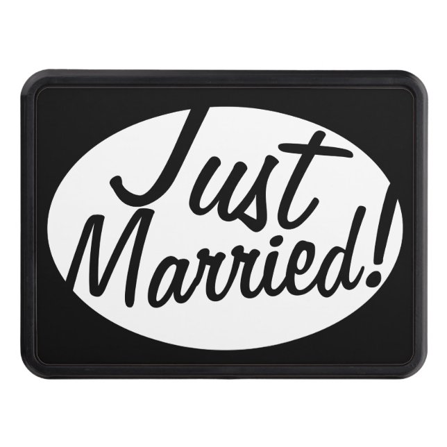 Just Married !!! Trailer Hitch Cover (Front)