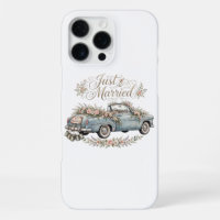 Just Married Vintage Car iPhone Case