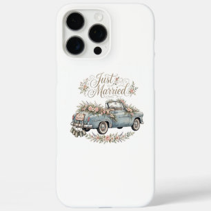Just Married Vintage Car iPhone Case