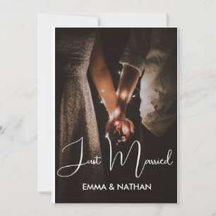 Just Married Wedding  Announcement