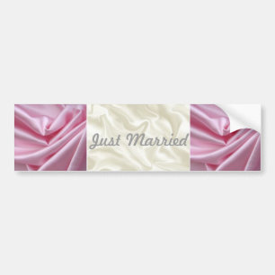 Just Married Wedding Bumper Sticker