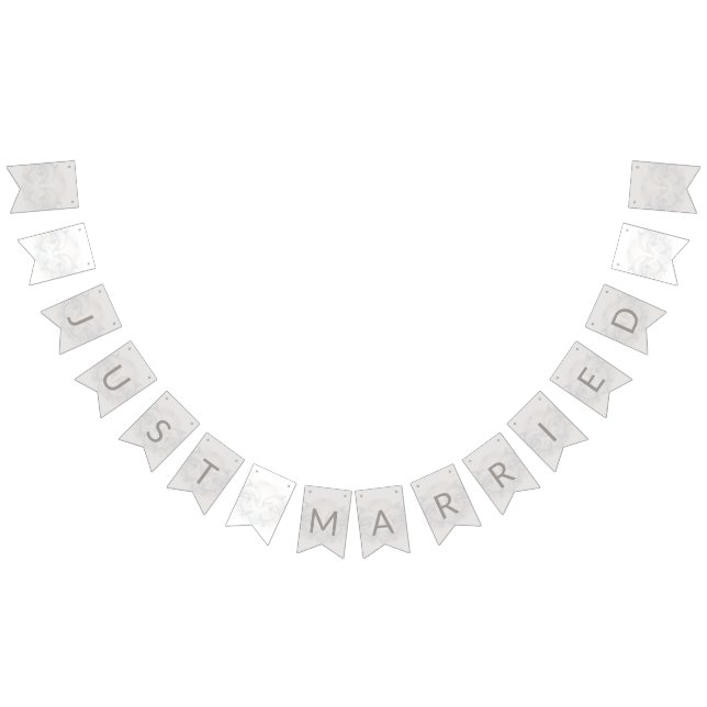 Just Married Wedding Bunting Flags Dolphin Theme (All)