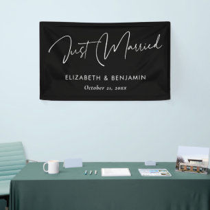 'Just Married' Wedding Car Banner - Personalized