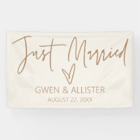 Just Married Wedding Car Decoration Banner G400