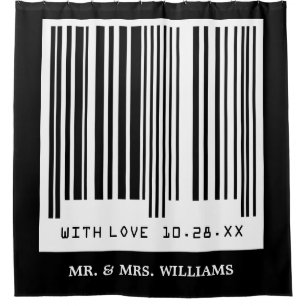 Just Married Wedding Date Funny Creative Barcode
