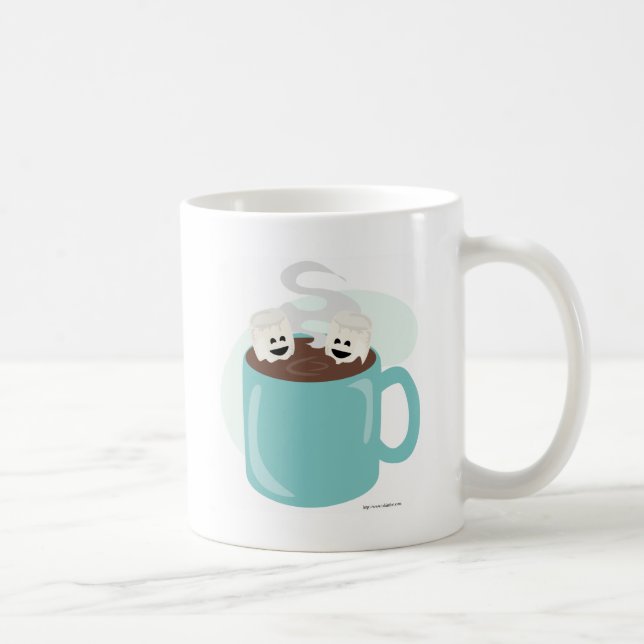 Just Marshmellows in Chocolate Coffee Mug (Right)