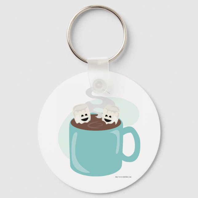 Just Marshmellows in Chocolate Keychain (Front)