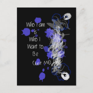 Just Me Abstract Postcard