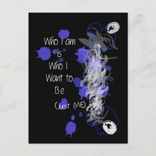 Just Me Abstract Postcard (Front)