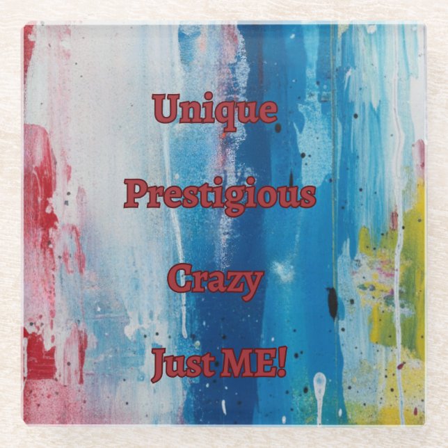 Just ME Glass Coaster (Front)