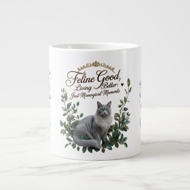 Just Meowgical Moments Jumbo Mug  (Front)