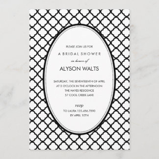 Just Modern General Party Invitation (Black)