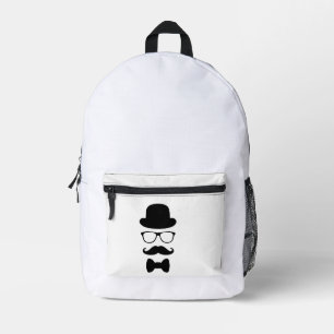 Just moustache printed backpack