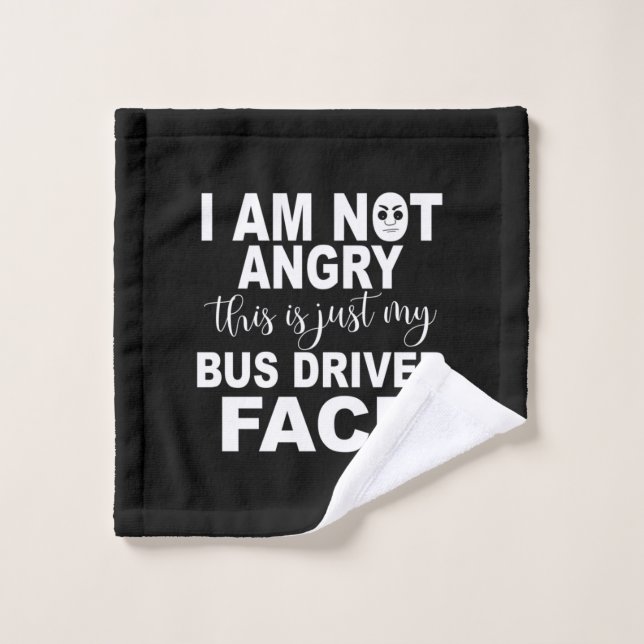 Just My Bus Driver Face Wash Cloth (Wash Cloth)