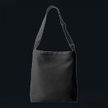 Just My Colour Jet Black  Crossbody Bag<br><div class="desc">Style: All-Over-Print Cross Body Bag, Medium The classic tote with a modern twist: all-over-print allows for 100% customization, bringing the basic tote to the next level. Your next shopping trip just got a little more earth-friendly and a lot more stylish! Dimensions: 16"l x 16"w; Strap: 43"l (fully extended) Material: Exterior:...</div>