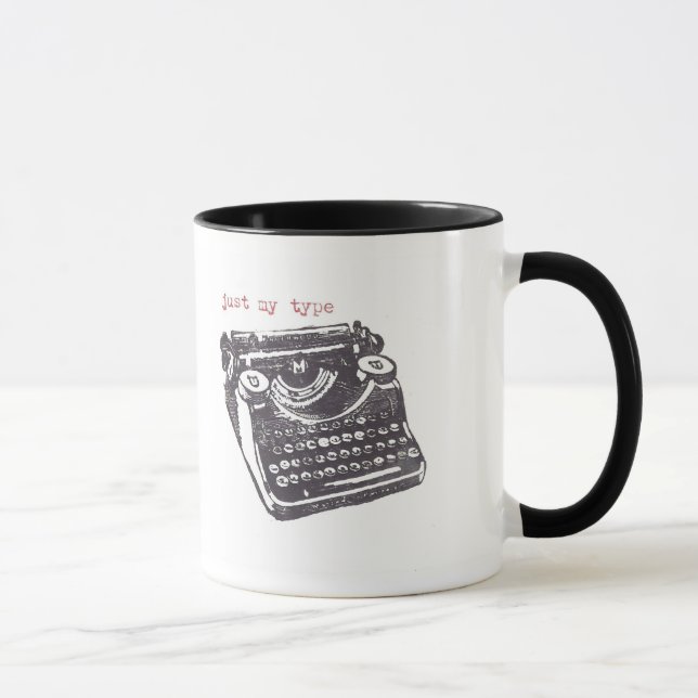 "just my type" mug (Right)