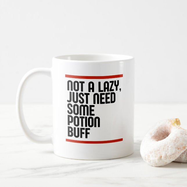 Just Need Some Potion Buff Coffee Mug (With Donut)