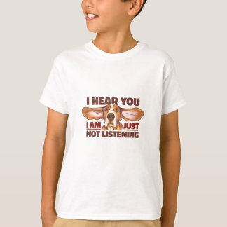 JUST NOT LISTENING BASSET HOUND T-Shirt