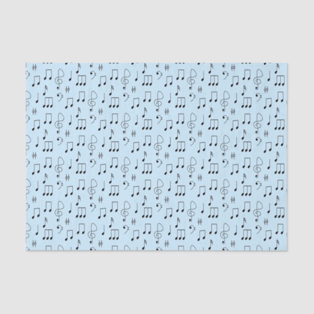 Just Noted Blue Tissue Paper (Front)
