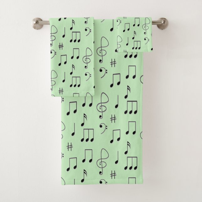Just Noted Green Bath Towel Set (Insitu)