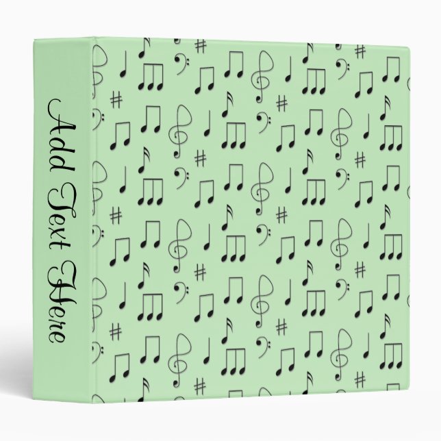 Just Noted Green Binder (Front/Spine)