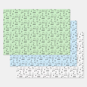 Just Noted Music Wrapping Paper Sheets