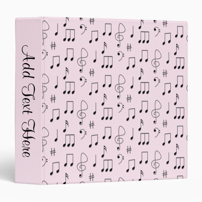 Just Noted Pink Binder (Front/Spine)