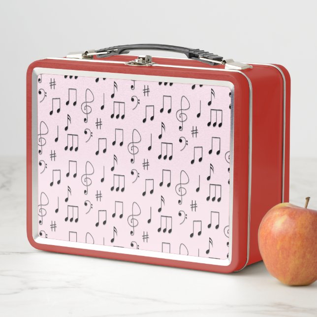 Just Noted Pink Metal Lunch Box (In Situ)