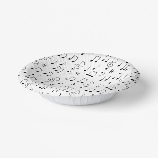 Just Noted White Paper Plate (Angled)