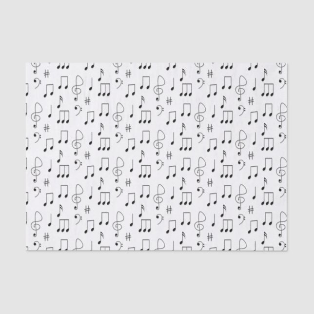 Just Noted White Tissue Paper (Front)