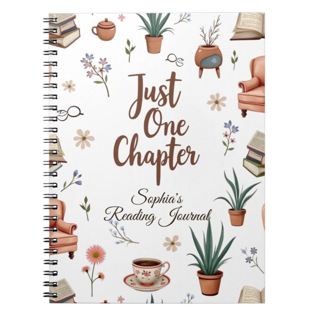 Just One Chapter Personalized Notebook (Front)