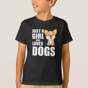 Just One Girl The Corgi Loves Kawaii Dog Corgi T-Shirt