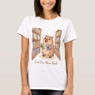 Just One More Book Capybara T-Shirt