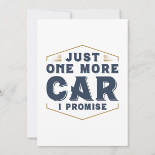 Just One More Car Thank You Card