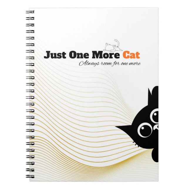 Just One More Cat Notebook (Front)