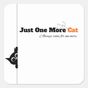 Just One More Cat Stickers