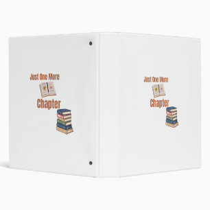 Just One More Chapter Book Lover Aesthetic binder
