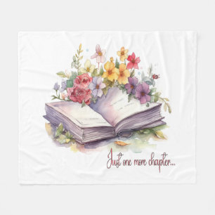 Just One More Chapter- Book Lover Fleece Blanket