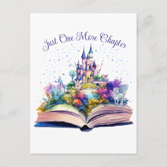 Just One More Chapter- Book Lover  Postcard (Front)