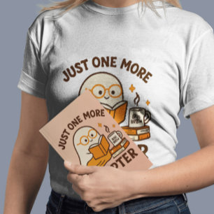 Just One More Chapter Bookish Ghost Halloween T-Shirt